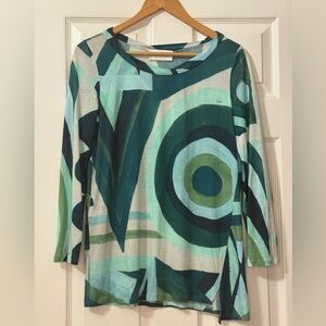 Emilio Pucci green printed top